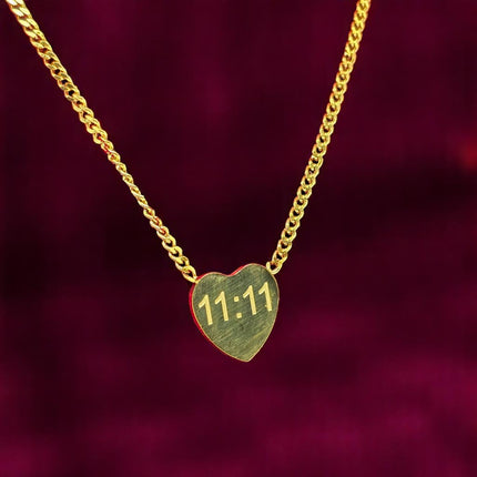11:11 Anti Tarnish Heart Chain for Girls and Women