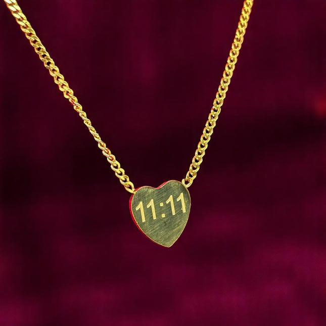 11:11 Anti Tarnish Heart Chain for Girls and Women