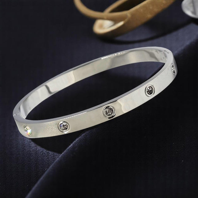 Stainless Steel Anti Tarnish Silver Bracelet for Girls & Women