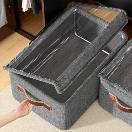 Premium Foldable Fabric Drawer Organizer with Lid – Closet Storage Box for Clothes, Socks, Underwear & More | BG0006