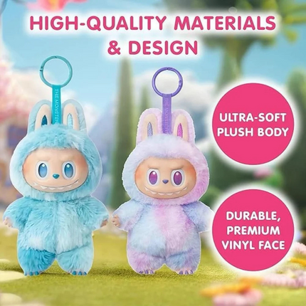 1 Pc Labubu Doll Surprise Keychain | Cute Plush Body with Premium Vinyl Face, Collectible Bag Charm