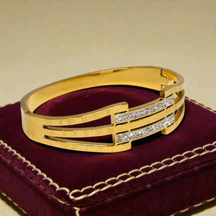 Trendy Gold Plated Anti-Tarnish Bracelet | Latest Fashion Jewelry for Women