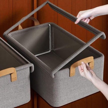 Premium Foldable Fabric Drawer Organizer with Lid – Closet Storage Box for Clothes, Socks, Underwear & More | BG0006