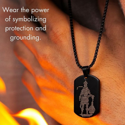 Hanuman Chalisa Locket, Lord Hanuman Ji Pendant Chain, Trendy Hanuman Ji Locket Chain Stainless Steal for Boys & Girls