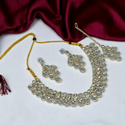 Necklace Set with Earring & Maangtika for women