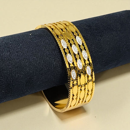 Anti Tarnish Gold Plated Stainless Steel Bracelet For Women & Girls