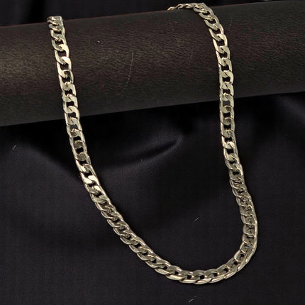 Men’s Silver Cuban Chain Necklace – Bold, Sleek & Timeless | BG200