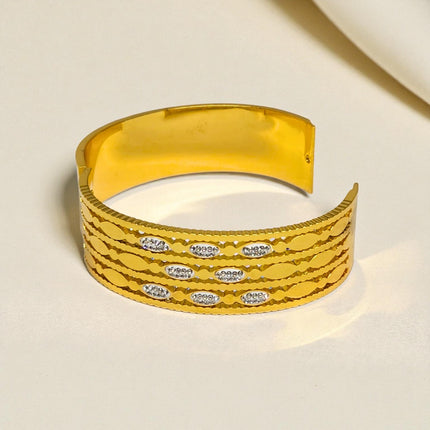 Anti Tarnish Gold Plated Stainless Steel Bracelet For Women & Girls