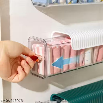 1 Pc 6 Cell Socks, Charger, Jewelry, Underwear or Other Accessories Wall Mount Drawer Organizer | BG0003