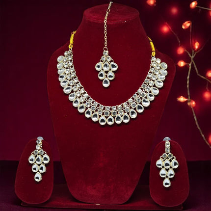 Necklace Set with Earring & Maangtika for women