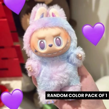 1 Pc Labubu Doll Surprise Keychain | Cute Plush Body with Premium Vinyl Face, Collectible Bag Charm