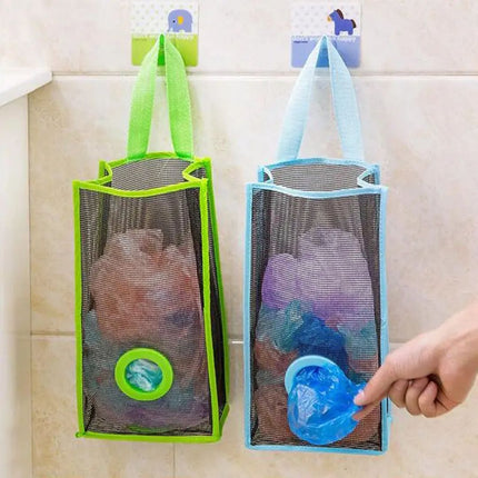 2 PC Kitchen Polybag Organizer | Wall Hanging Plastic Bag Dispenser Holder | BG0015