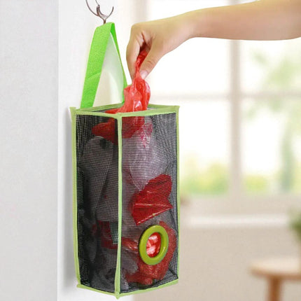 2 PC Kitchen Polybag Organizer | Wall Hanging Plastic Bag Dispenser Holder | BG0015
