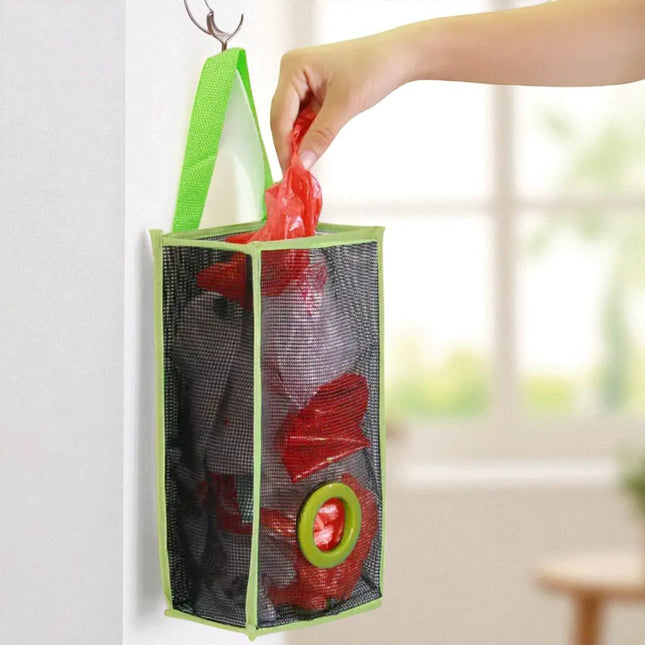 2 PC Kitchen Polybag Organizer | Wall Hanging Plastic Bag Dispenser Holder | BG0015
